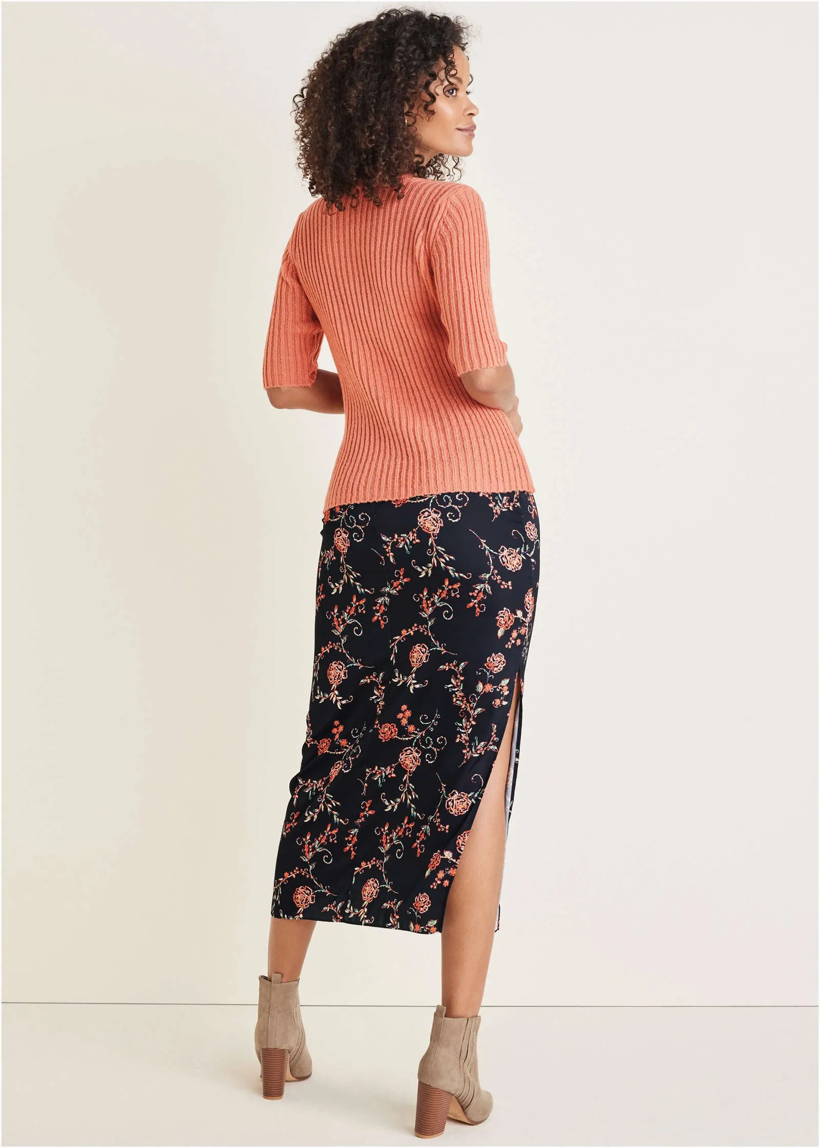 Crochet Cardigan - Burnt Coral