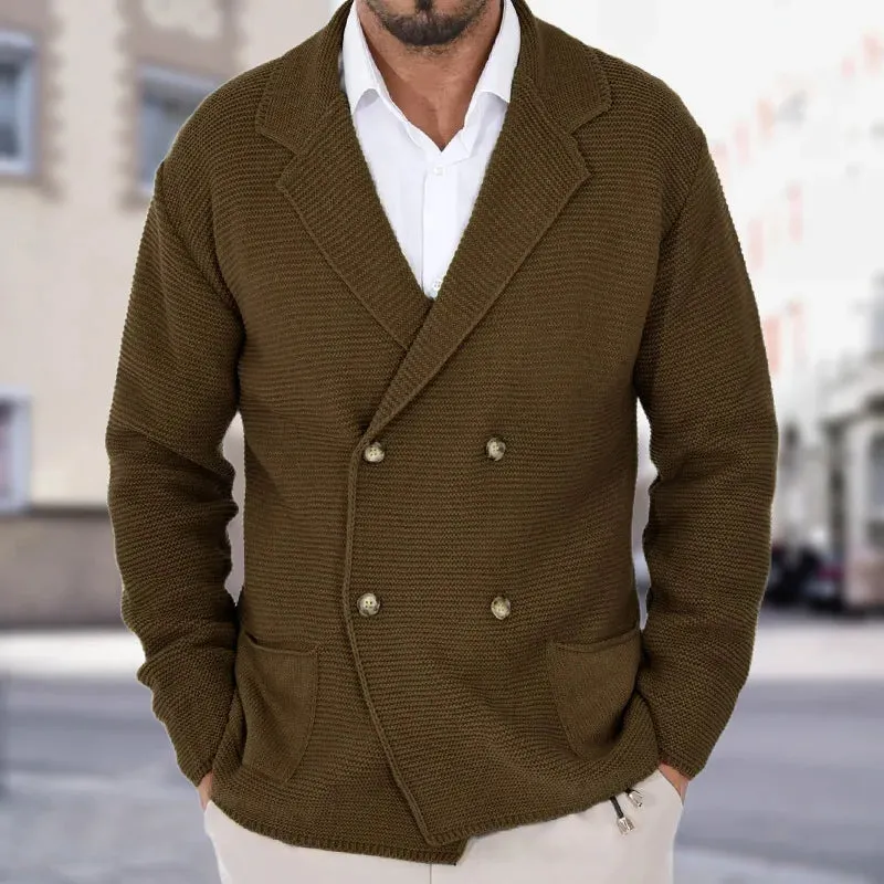 Ethan | Knitted Double-Breasted Cardigan
