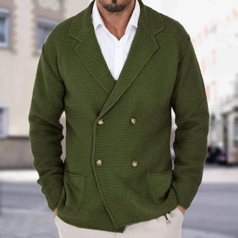 Ethan | Knitted Double-Breasted Cardigan