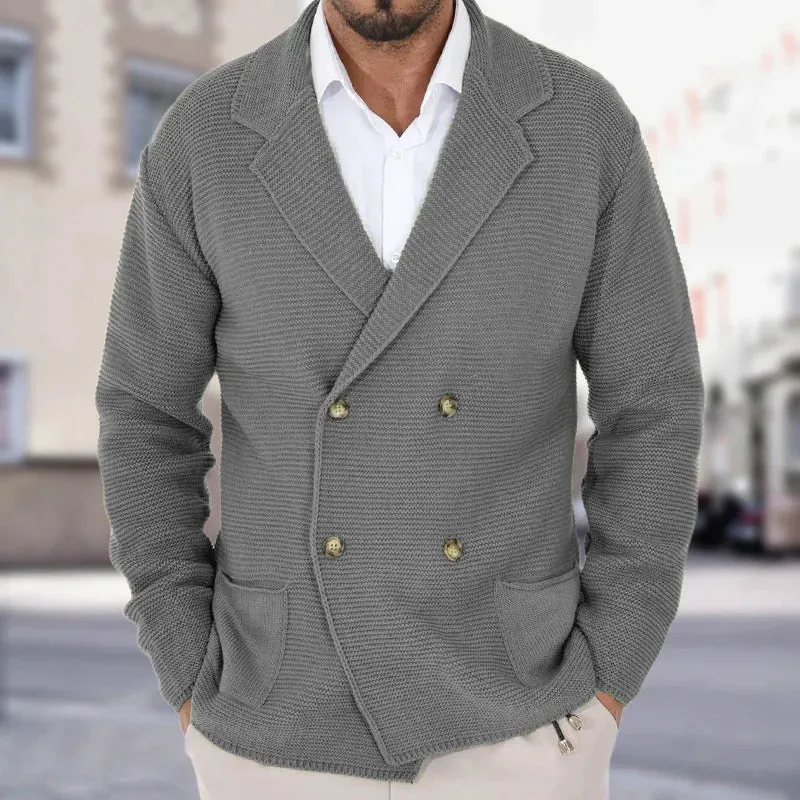 Ethan | Knitted Double-Breasted Cardigan
