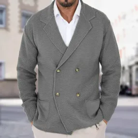 Ethan | Knitted Double-Breasted Cardigan