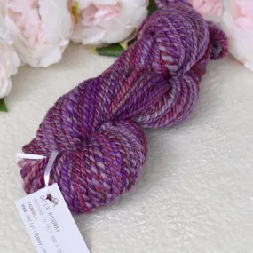 Hand Spun Tasmanian Merino Wool Chunky Yarn in Eggplant