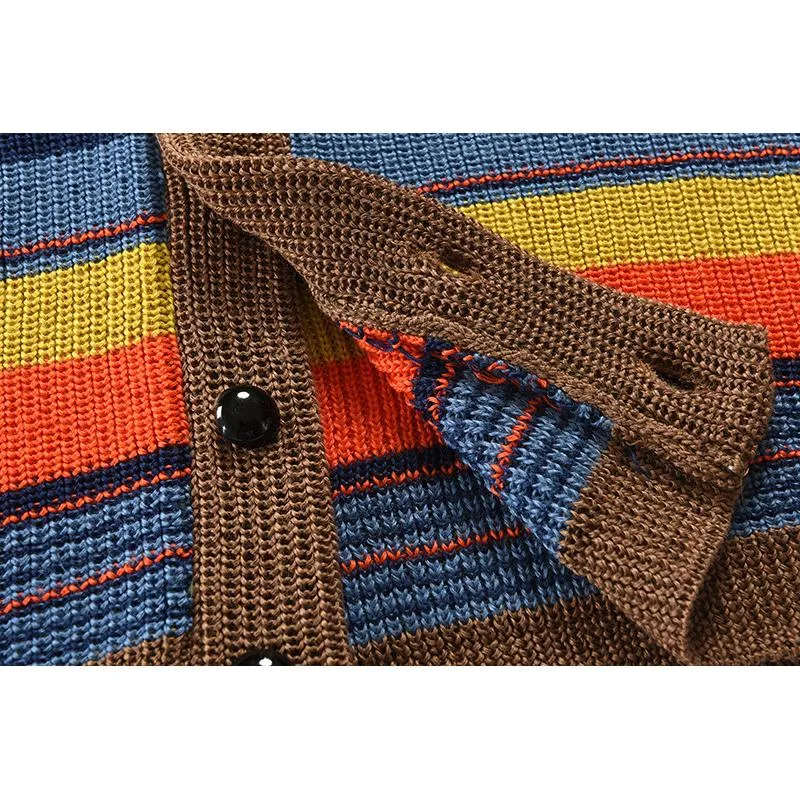Marcus - Men's Colorblock Vest with Lapel Collar