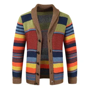 Marcus - Men's Colorblock Vest with Lapel Collar