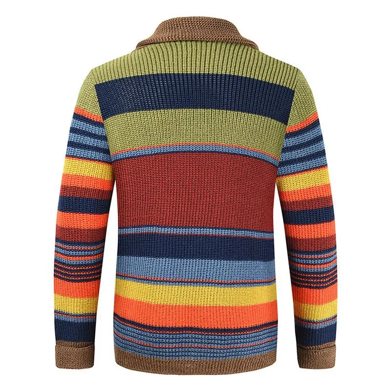 Marcus - Men's Colorblock Vest with Lapel Collar