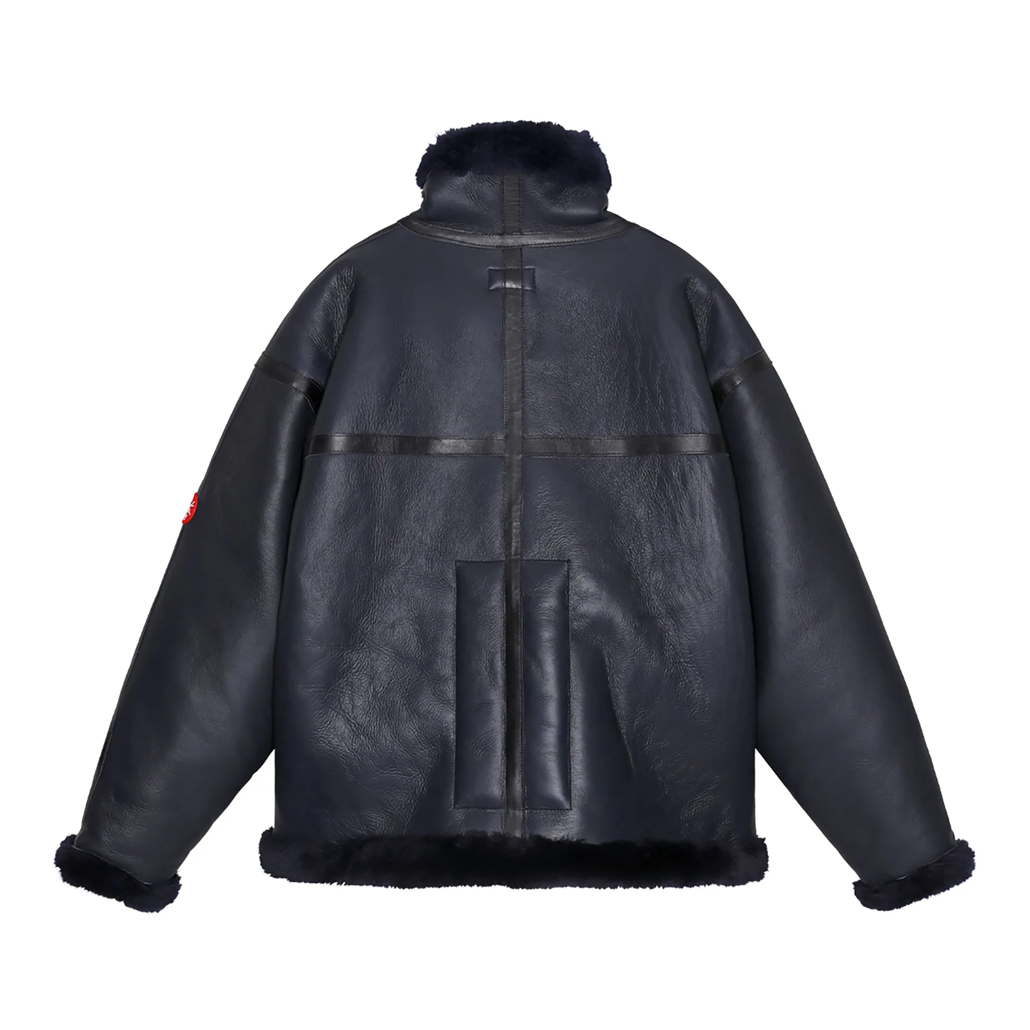 SHEEPSKIN BOMBER JACKET / NAVY