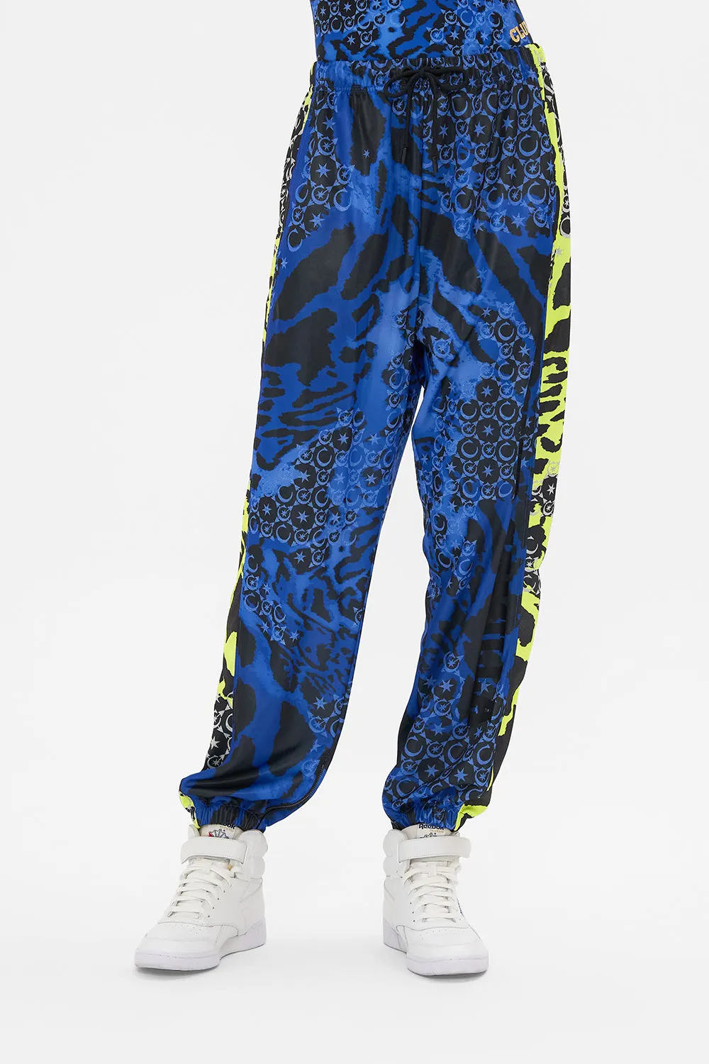 SWEAT PANTS FOLDED WAISTBAND AND HEM ZIP CAT GOT YOUR TONGUE